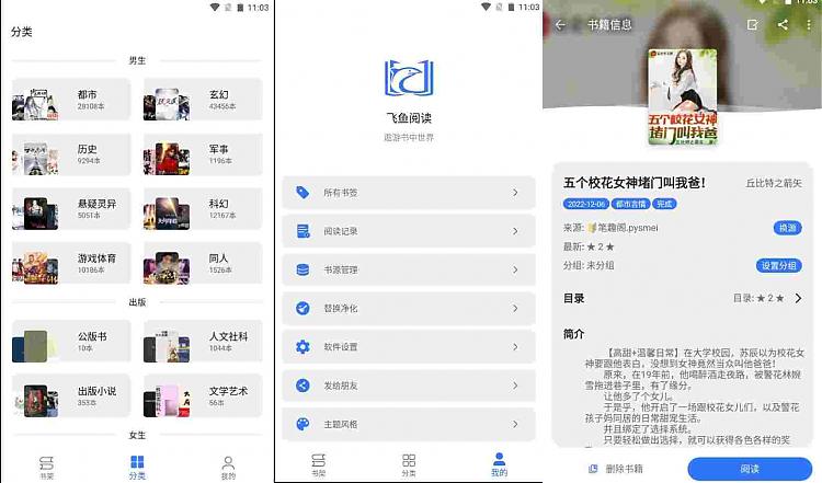 飞鱼阅读 v23.06.21 内置源小说
